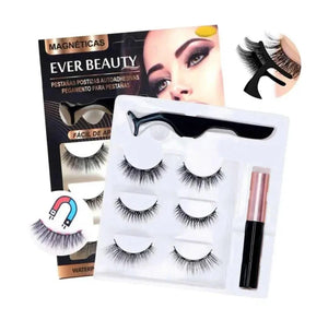 PESTAÑAS MAGNÉTICAS IMANTADAS EVER BEAUTY POSTIZAS 6D